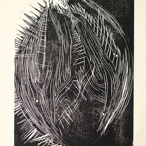 Brigitte thomas holzschnitt - brigitte,